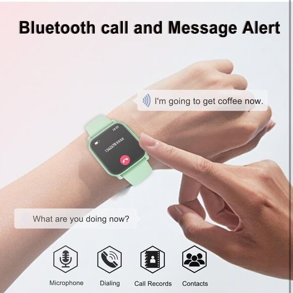 NWT QTLLBT 8-Language Translation Smartwatch Bluetooth Call Flashlight 300MAH - Picture 3 of 7